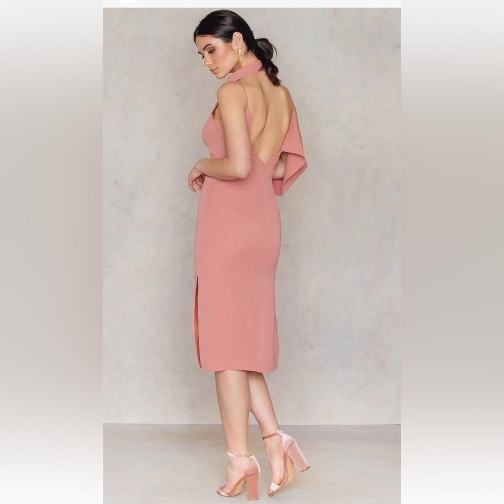 KEEPSAKE the Label Halter Midi Dress in dirty Pink size S - Picture 3 of 8